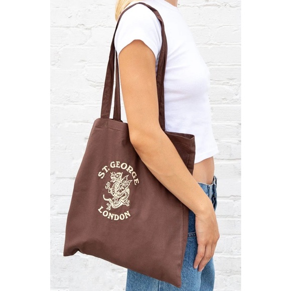 Brandy melville brown St George tote bag - Picture 1 of 3